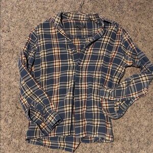 Montego Bay Club Men's Blue Plaid Button-Down Shirt